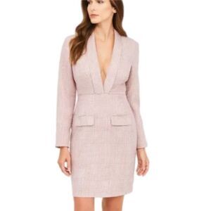 NWT Choosy “office siren”Pink & White Checkered Long Sleeve Blazer Dress.  Size